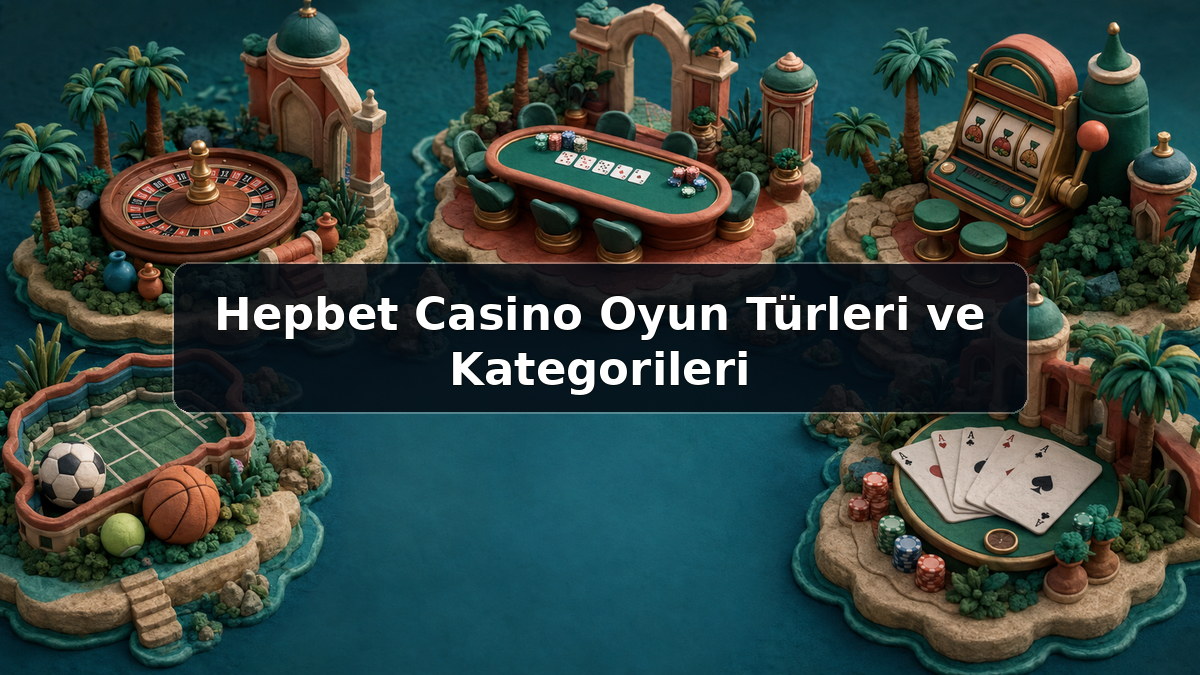 Hepbet Casino Oyun Türleri ve Kategorileri hakkında açıklayıcı görsel