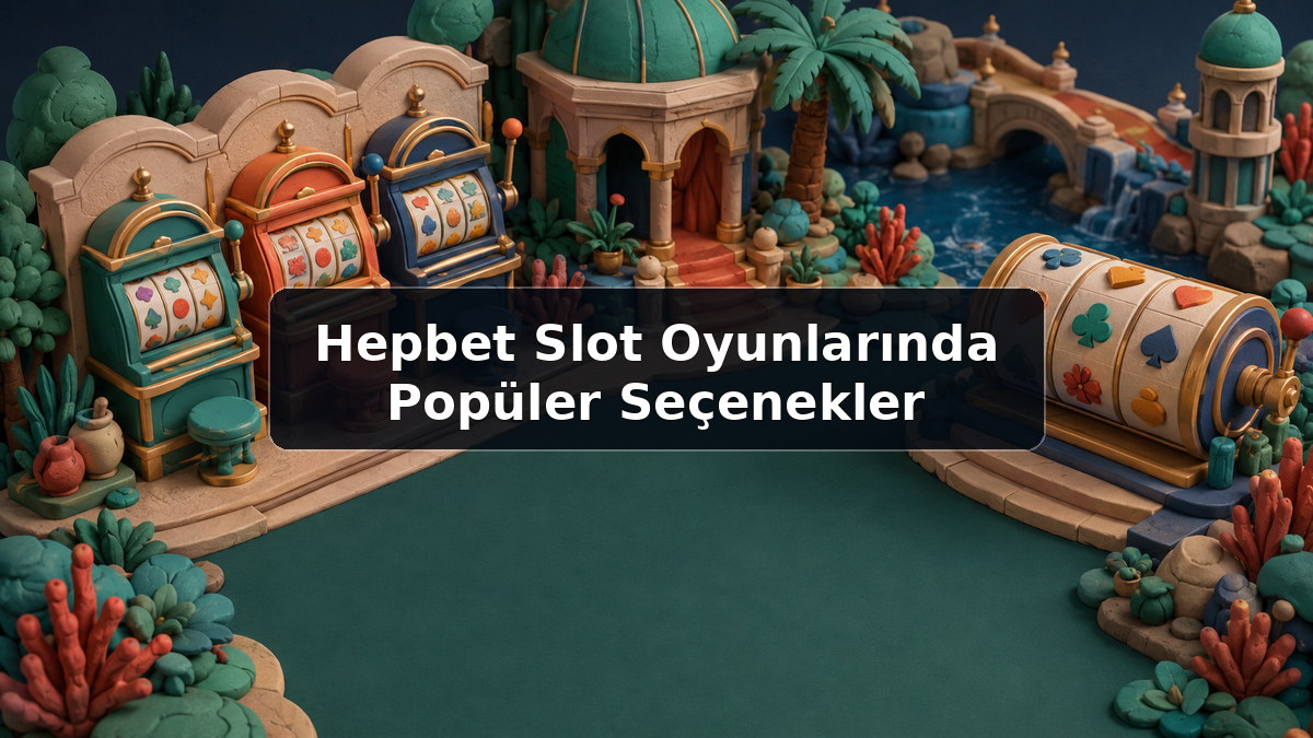 Hepbet Slot Oyunlarında Popüler Seçenekler hakkında açıklayıcı görsel