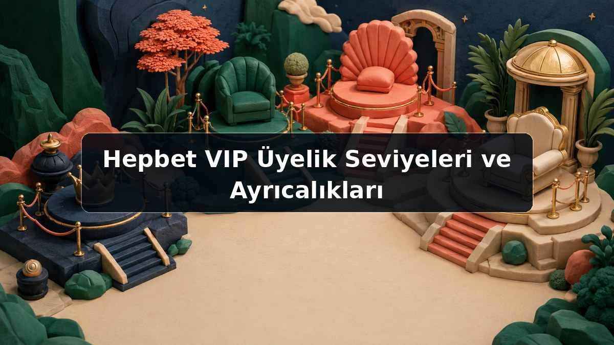 Hepbet VIP Üyelik Seviyeleri ve Ayrıcalıkları hakkında açıklayıcı görsel